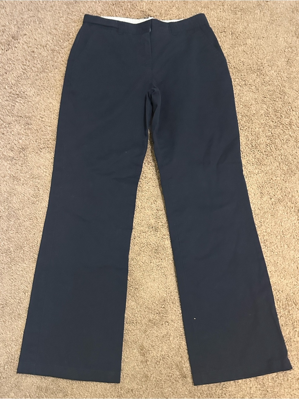 Dockers Navy Pants with Polka-Dot Waistband and Adjustable Waist Girls Size 16